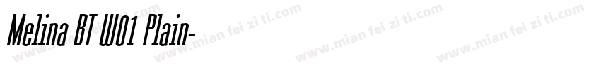 Melina BT W01 Plain字体转换